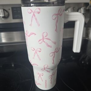 Pink Bow Hydropeak Tumbler